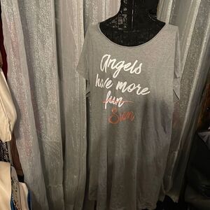 Victorias secret sleep shirt/gown pj pajamas angels /have more fun
